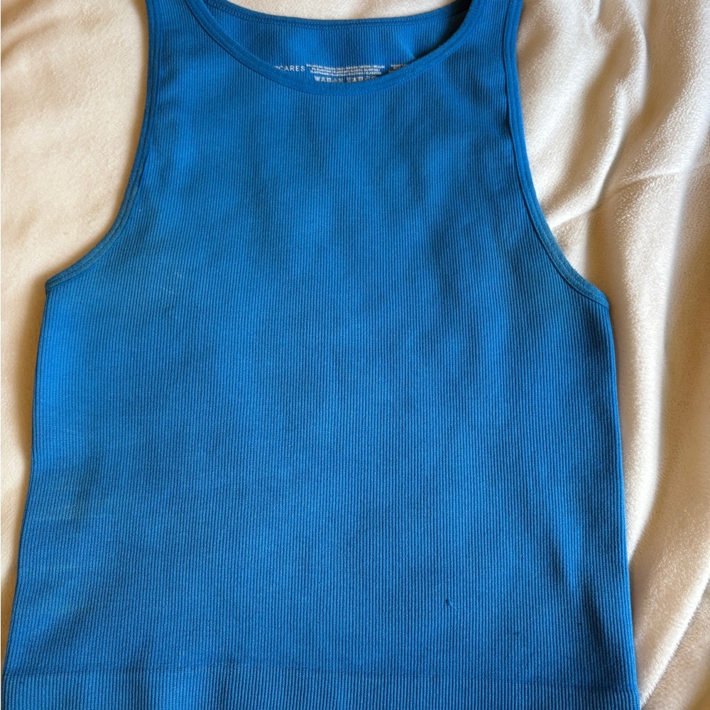 Primark Blue Ribbed Tank Top